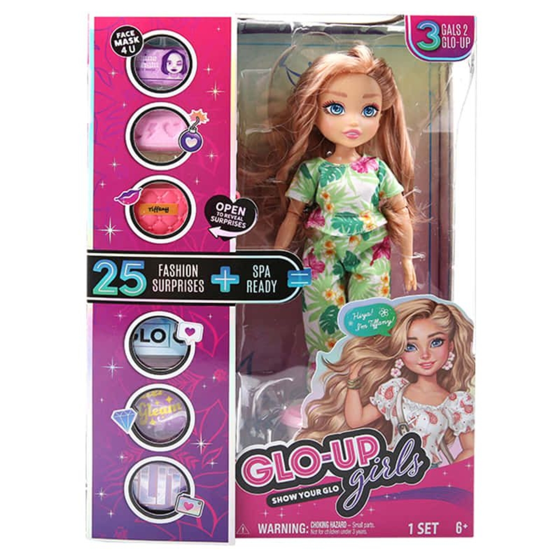 Кукла Raya Toys GLO-UP Girls Show Your GLO, с аксесоари и маска за лице