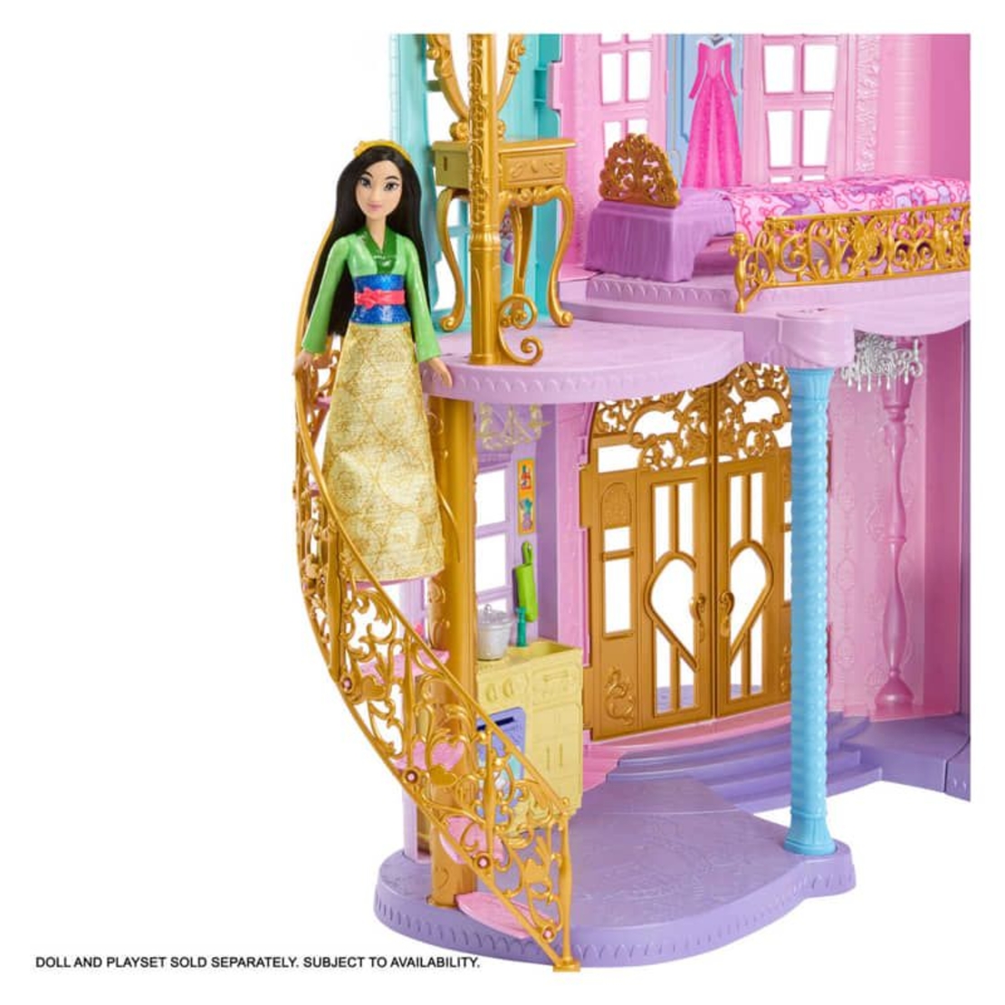 Къща за кукли Mattel Disney Princes Magical Adventure Castle