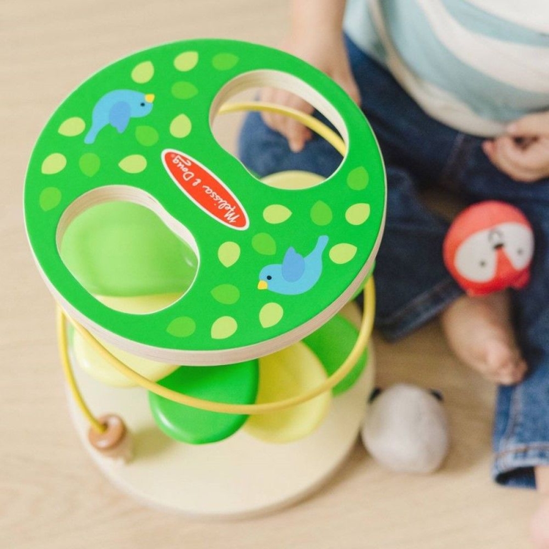 Бебешка играчка Melissa and Doug Дървена кула лабиринт с мъниста 30735
