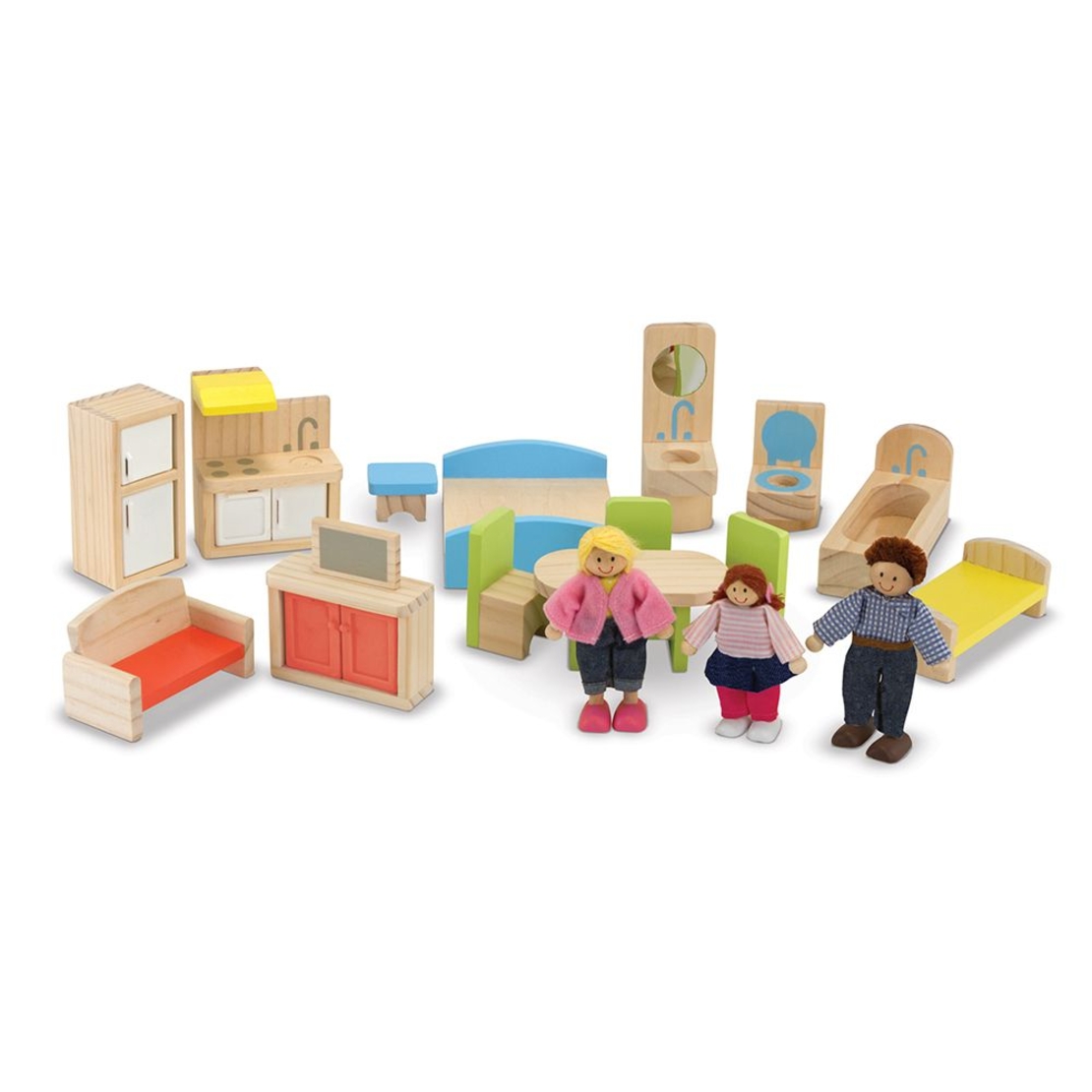 Дървена къща с обзавеждане Melissa and Doug 12462