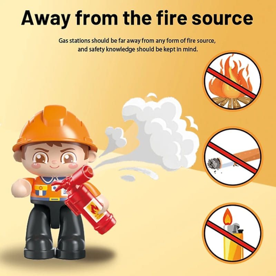 Конструктор Feelo City Series Бензиностанция, 43 ч.