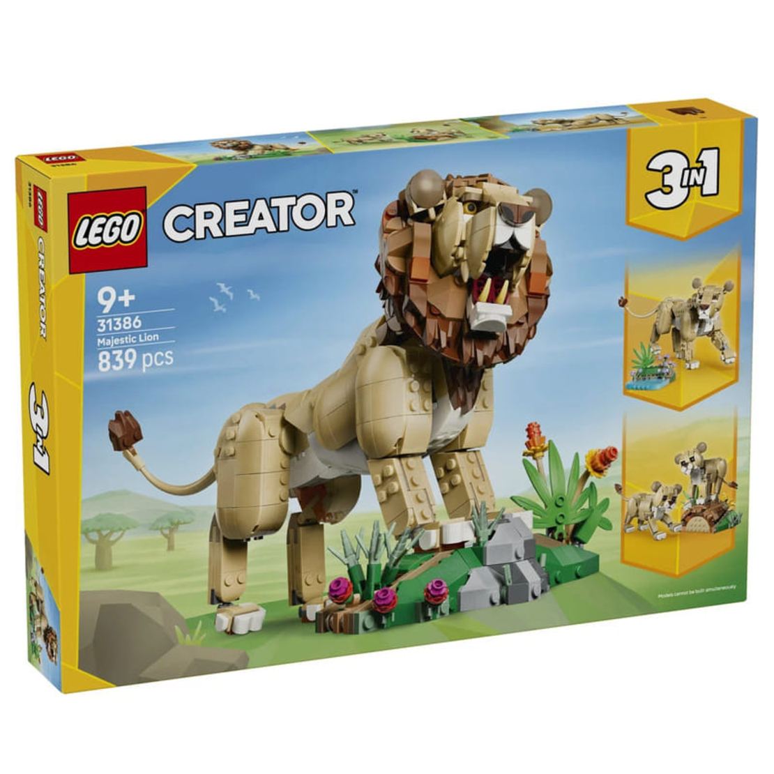 LEGO® Creator Диви животни Величествен лъв 31386