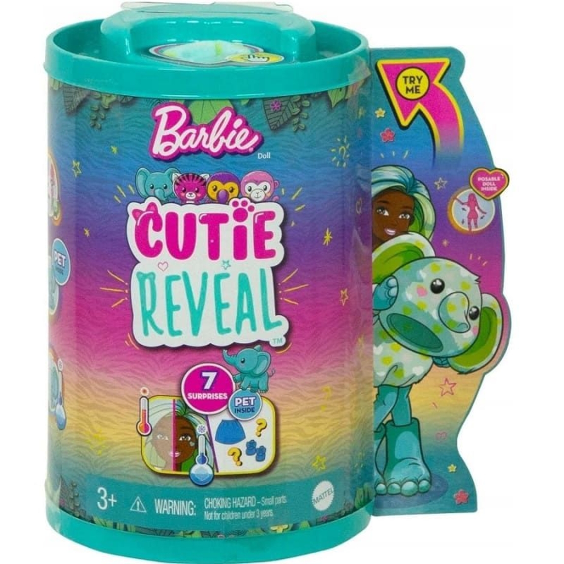 Кукла Mattel Barbie Cutie Reveal Elephant Chelsea, изненада
