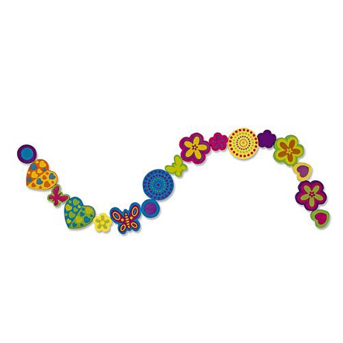Комплект дървени мъниста Melissa and Doug Направи си сам бижута 14169