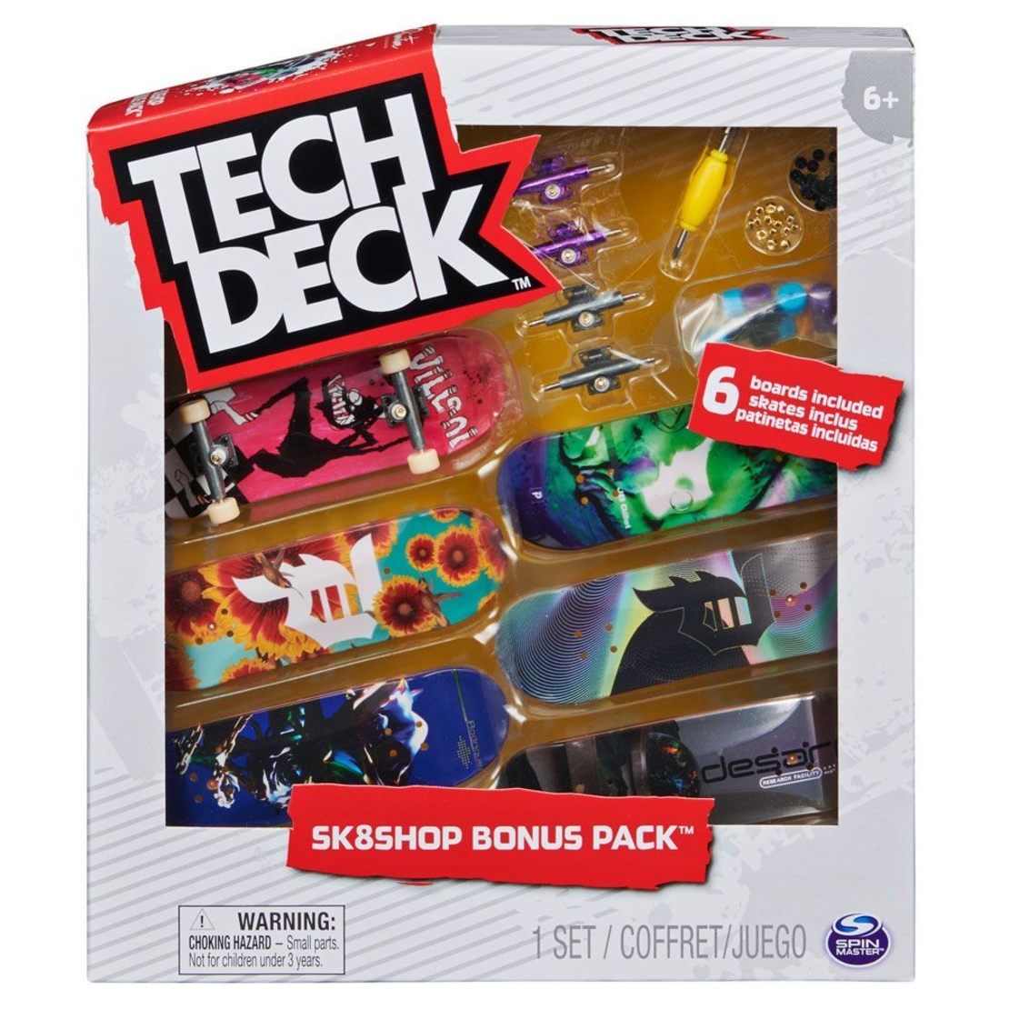 Мини скейтборд Spin Master Tech Desk 6 броя асортимент 6028845