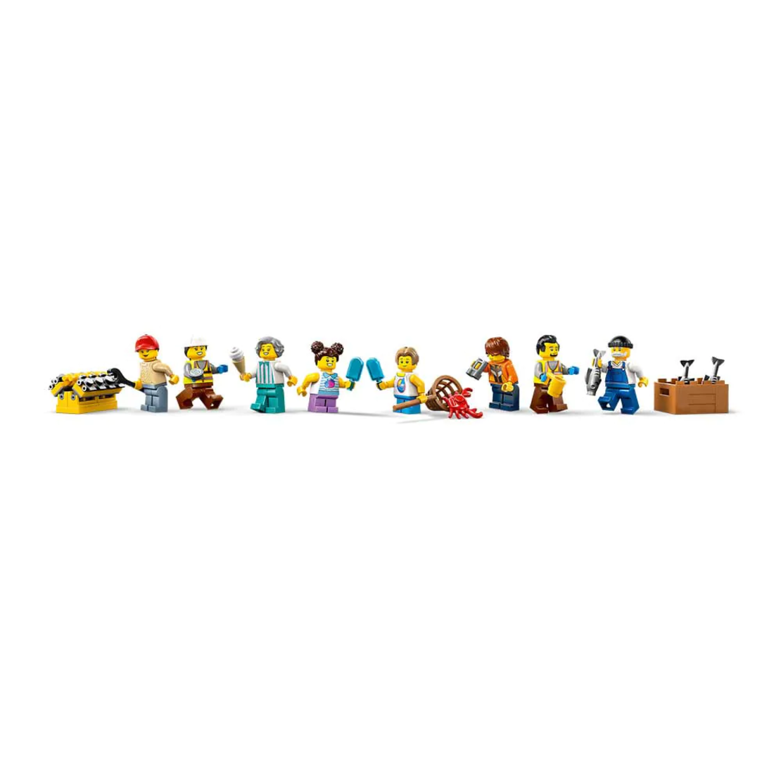 LEGO® City Крайбрежно пристанище с товарен кораб 60422
