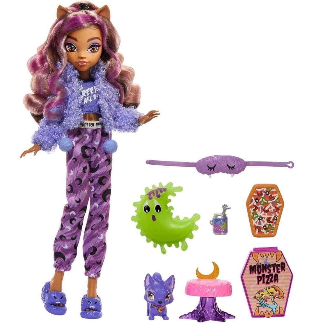 Кукла Mattel Monster High Clawdeen Wolf&Crescent с аксесоари и домашен любимец