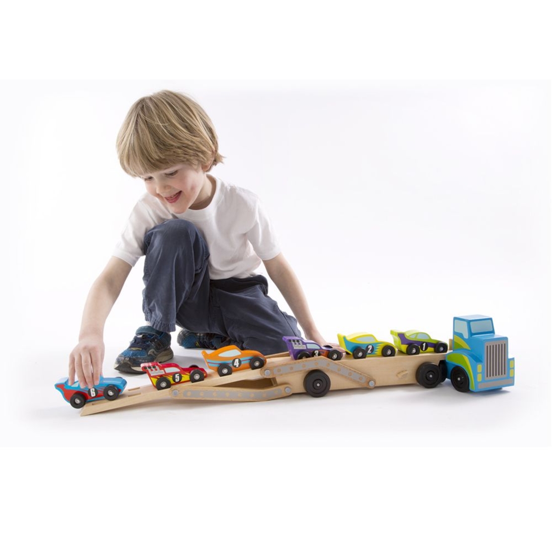 Автовоз с коли дървен Melissa and Doug 12759