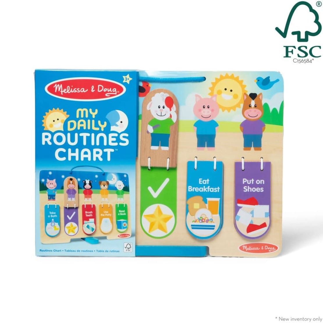 Дървена таблица за игра Melissa and Doug, My Daily Routines 50893
