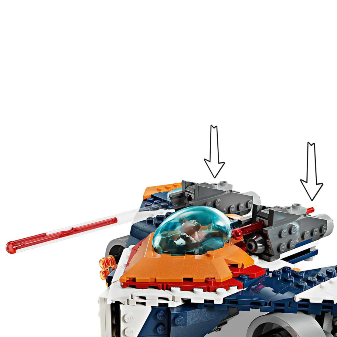 LEGO® Marvel Корабът Warbird на Ракета срещу Ронан 76278