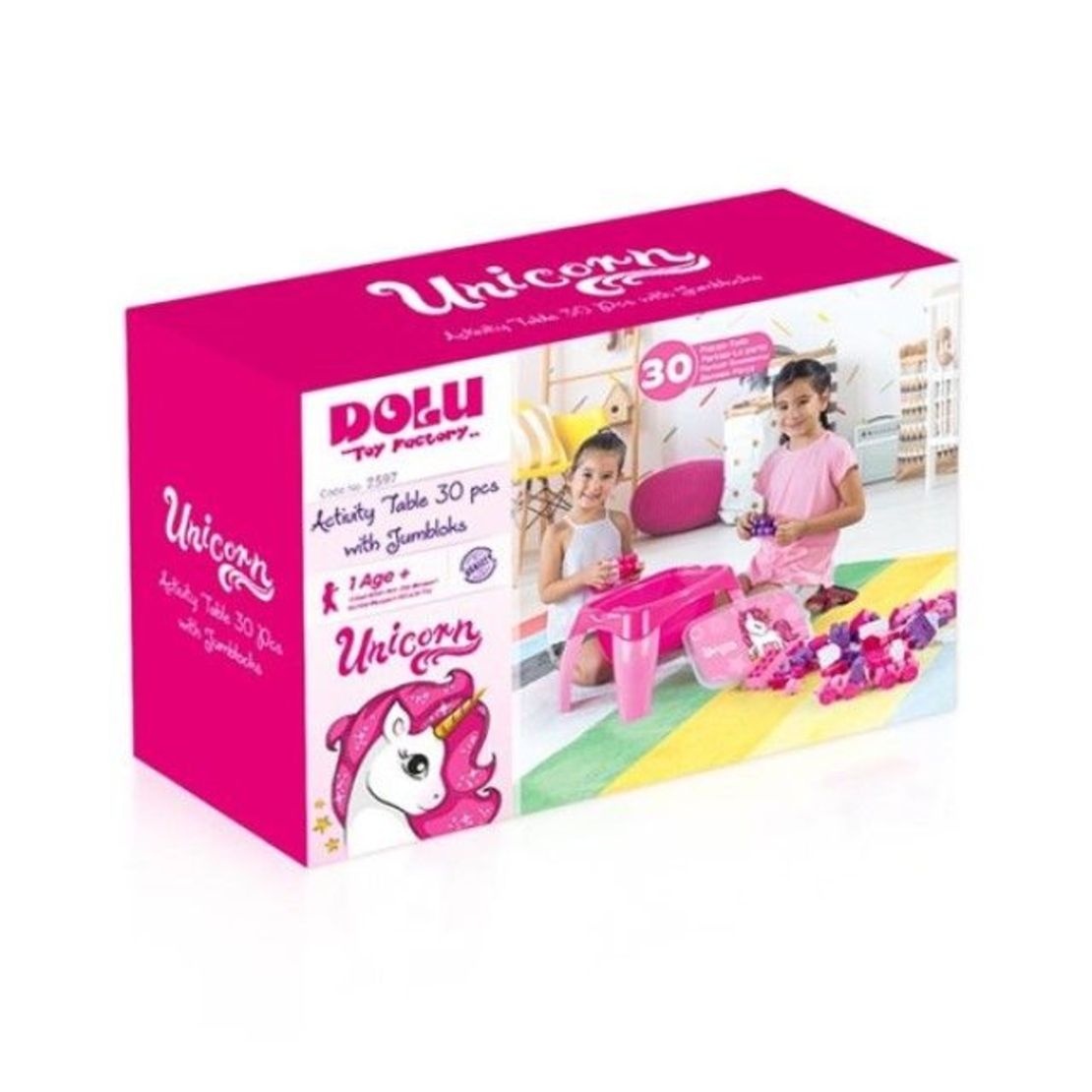 DOLU Маса с конструктор Еднорог 30 ч. 2598