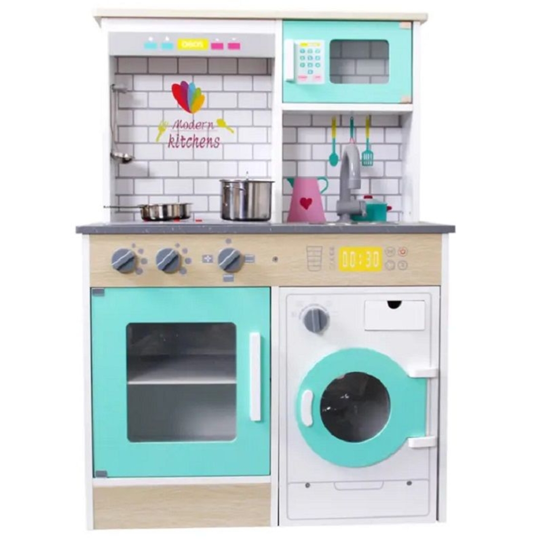 Дървена детска кухня Raya Toys Modern Kitchens