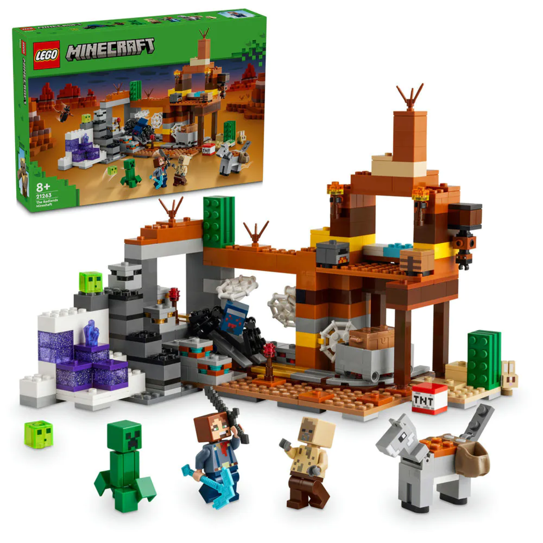 LEGO® Minecraft® Миньорска шахта в неплодородните земи 21263