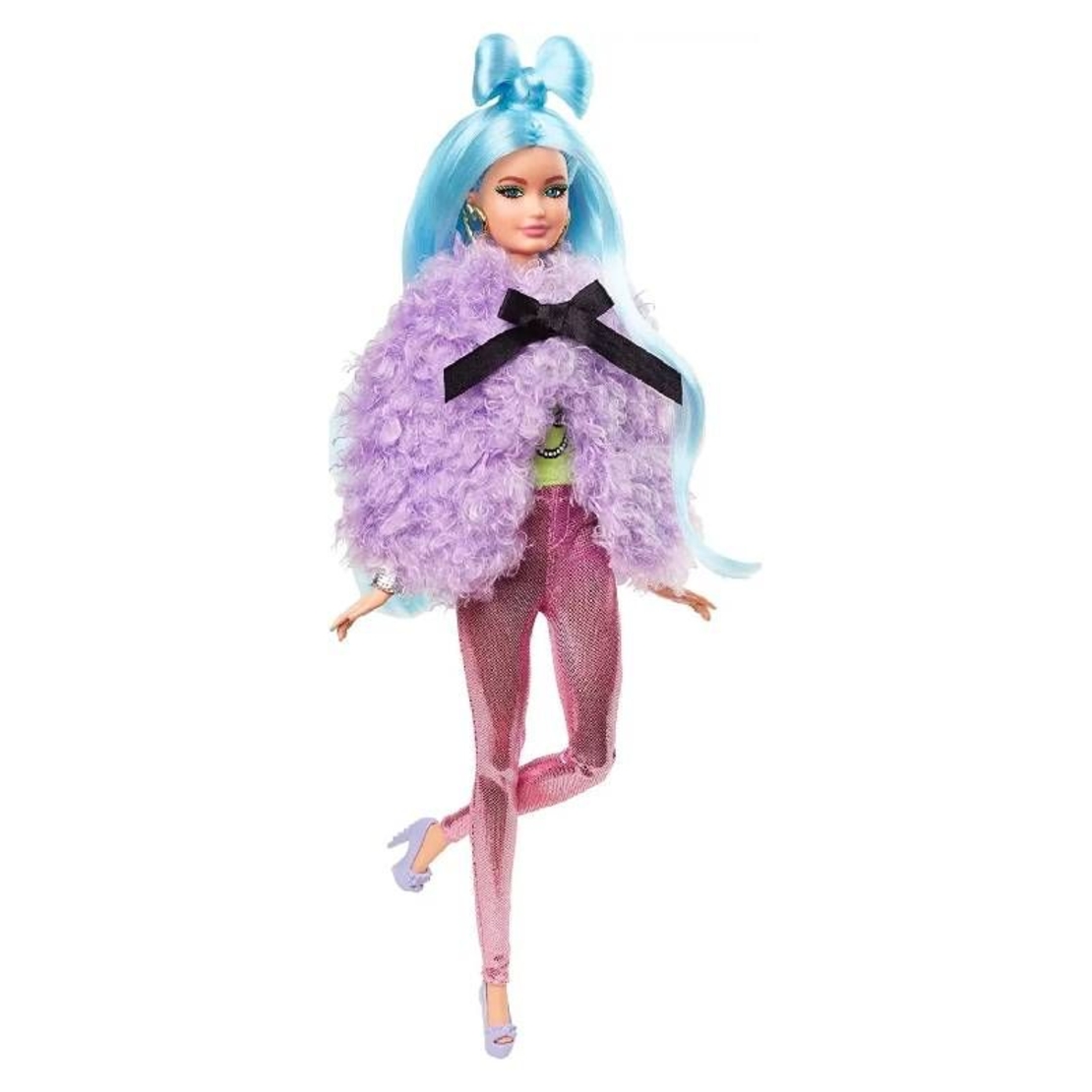 Кукла Mattel Barbie Extra Blue Hair Deluxe с домашен любимец и аксесоари, над 30 визии