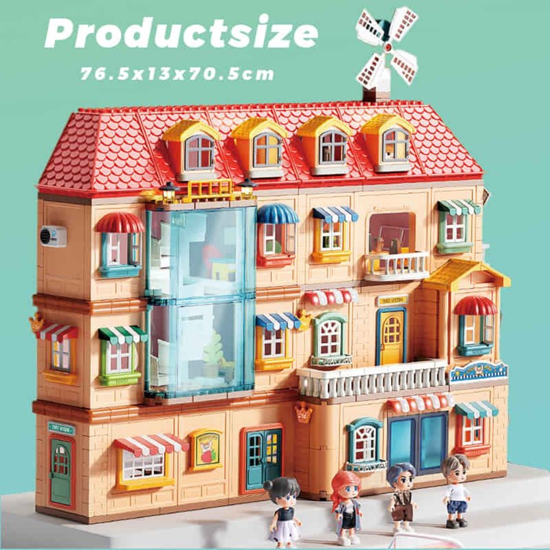 Kонструктор Feelo Луксозна вила, 690 ч., 1804