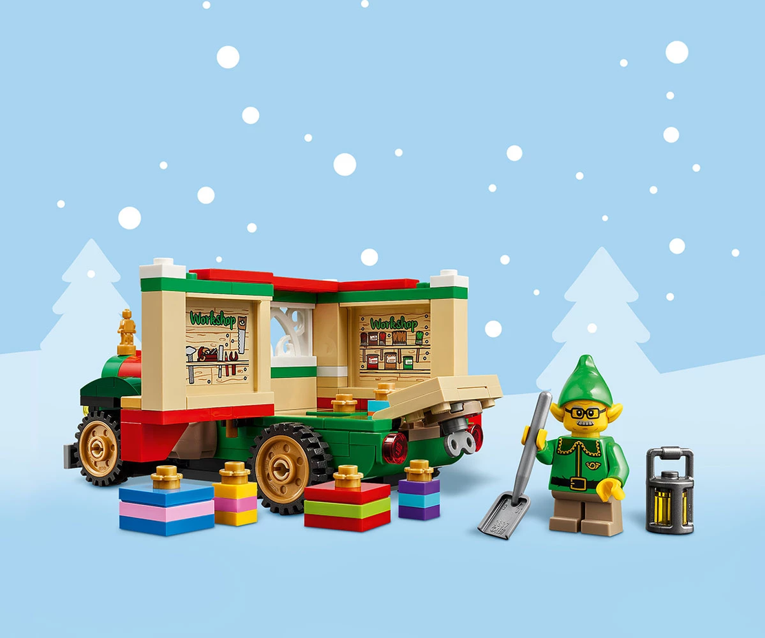 LEGO® Iconic Камионът за доставки на Дядо Коледа 40746