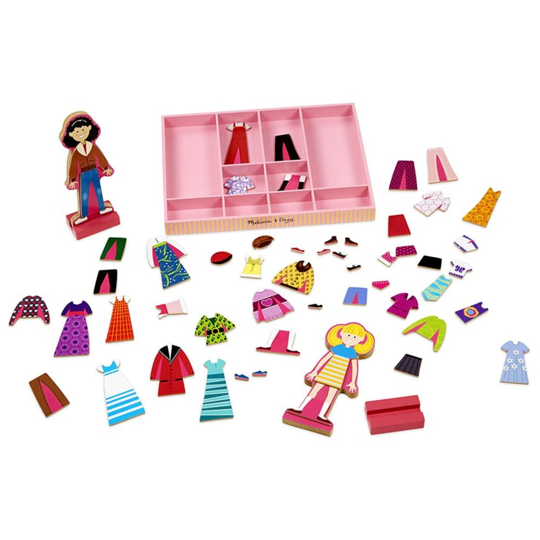 Приятелките Аби и Ема с магнитни дрехи Melissa and Doug 14940