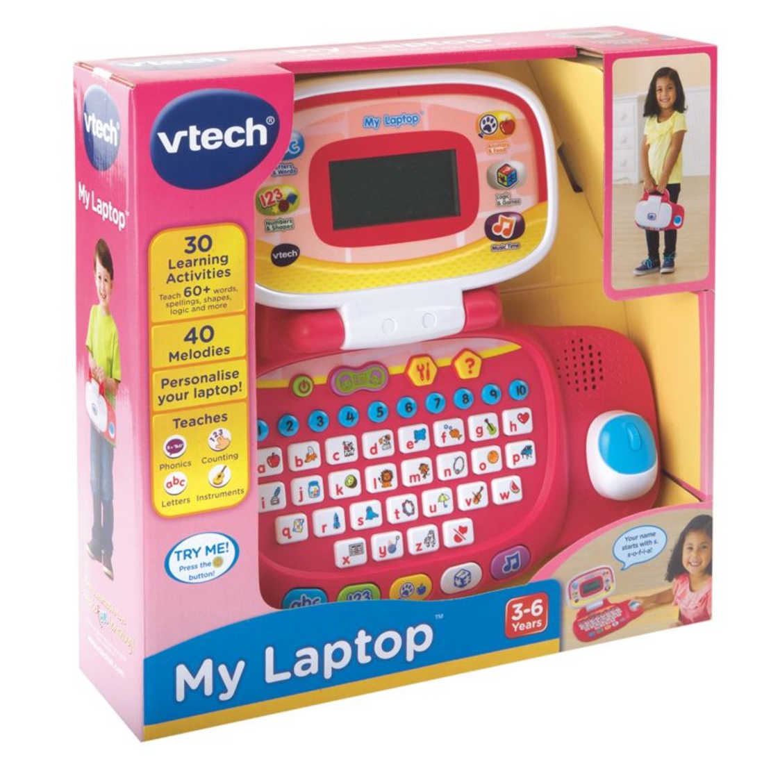 Музикален лаптоп VTech розов