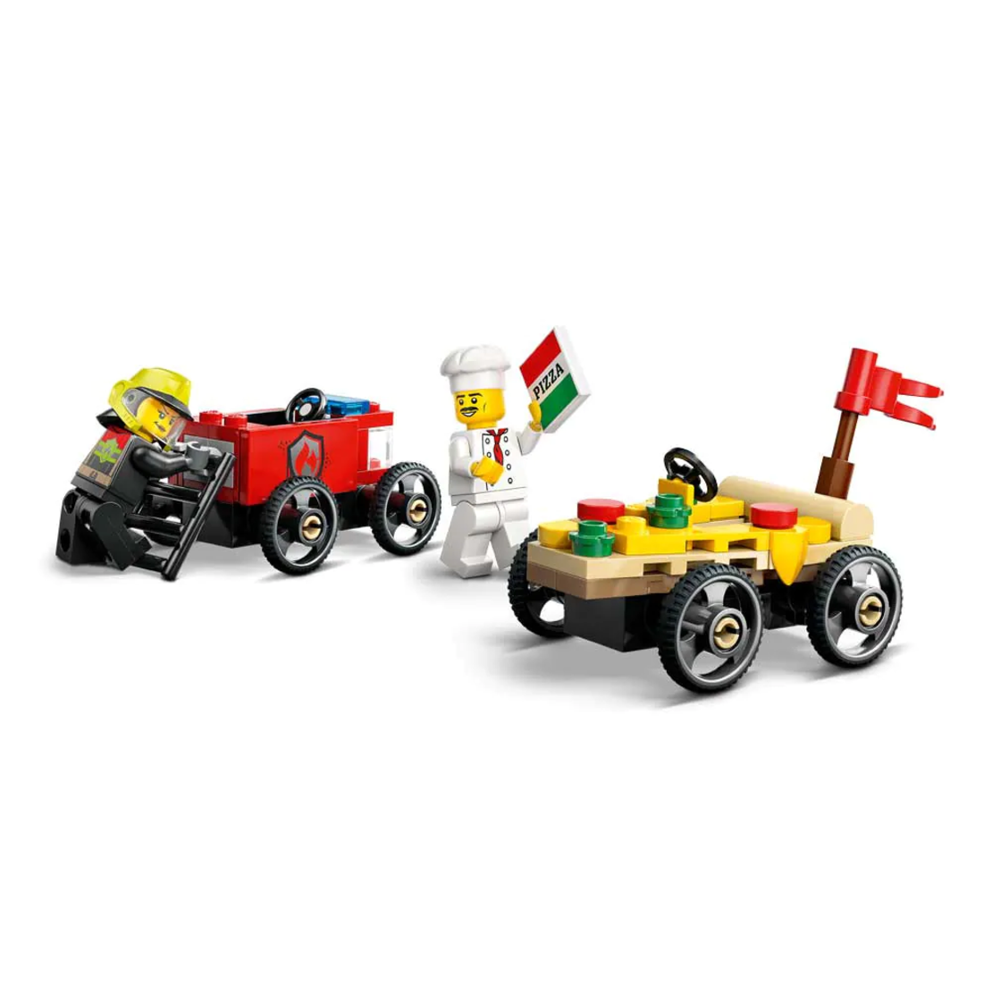 LEGO® City Кола за пица срещу пожарна кола 60458