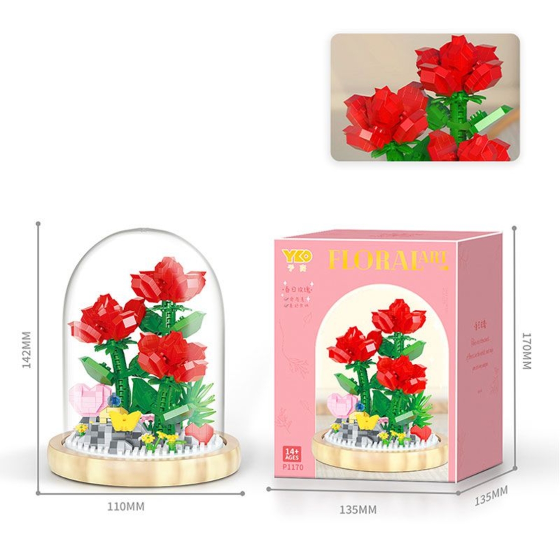 Raya Toys Конструктор Рози с купол, 684 части