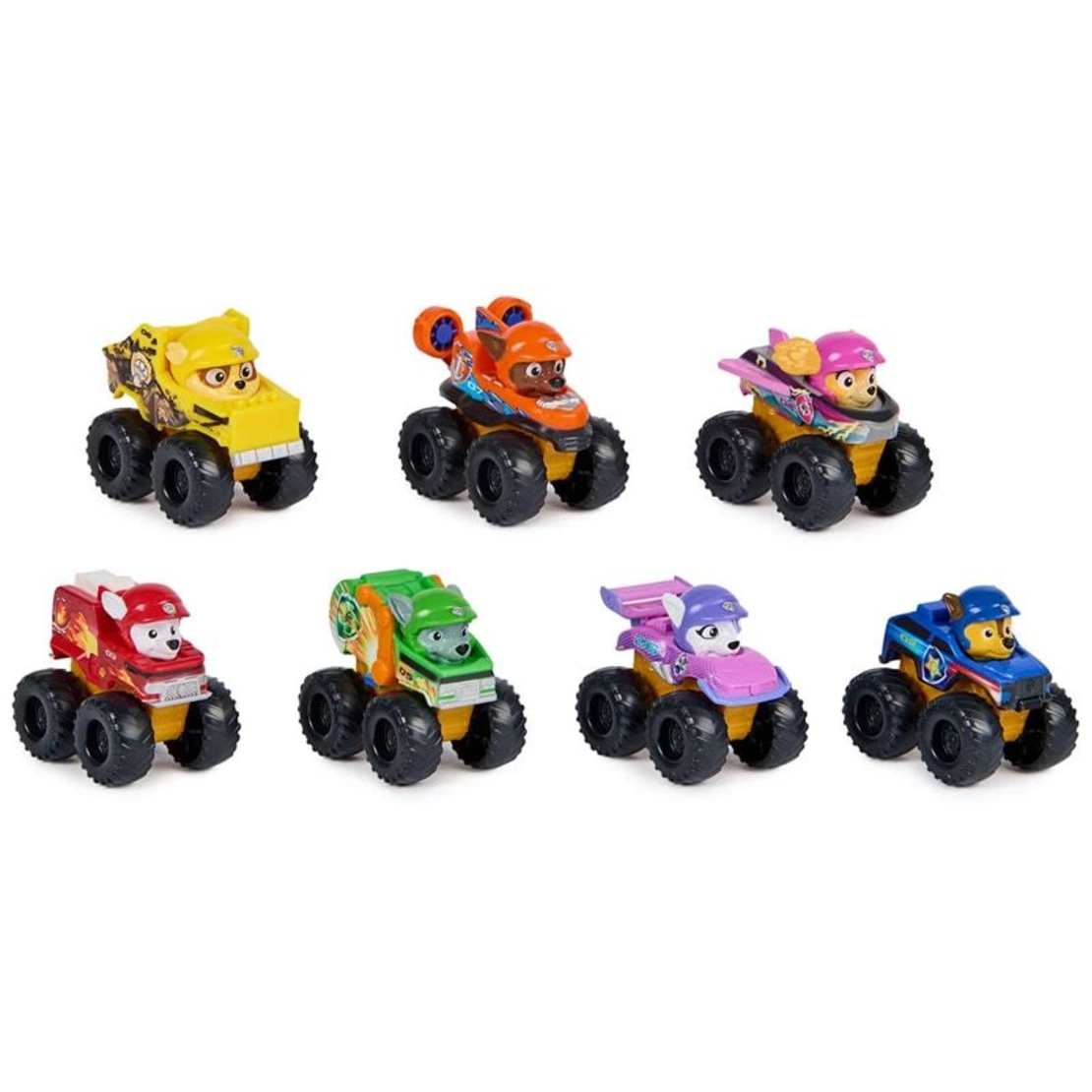 Комплект колички Spin Master Paw Patrol Rescue Wheels Pup Squad and Roxi, 7 бр.