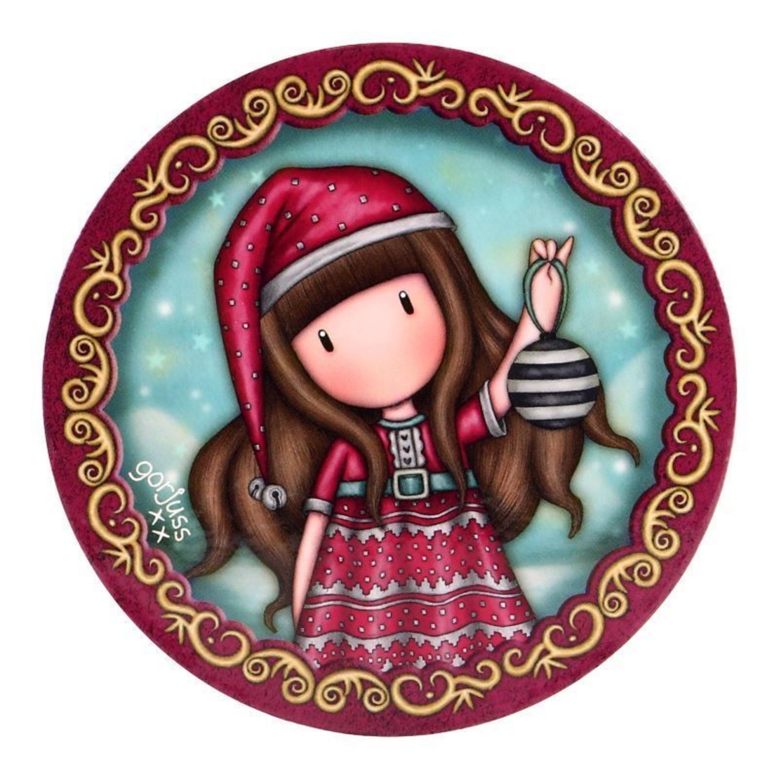 Комплект чаша с подложка - Santoro Gorjuss Merry and Bright - Tis The Season