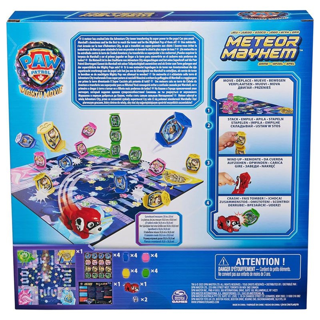 Детска настолна игра Spin Master Paw Patrol Meteor Mayhem