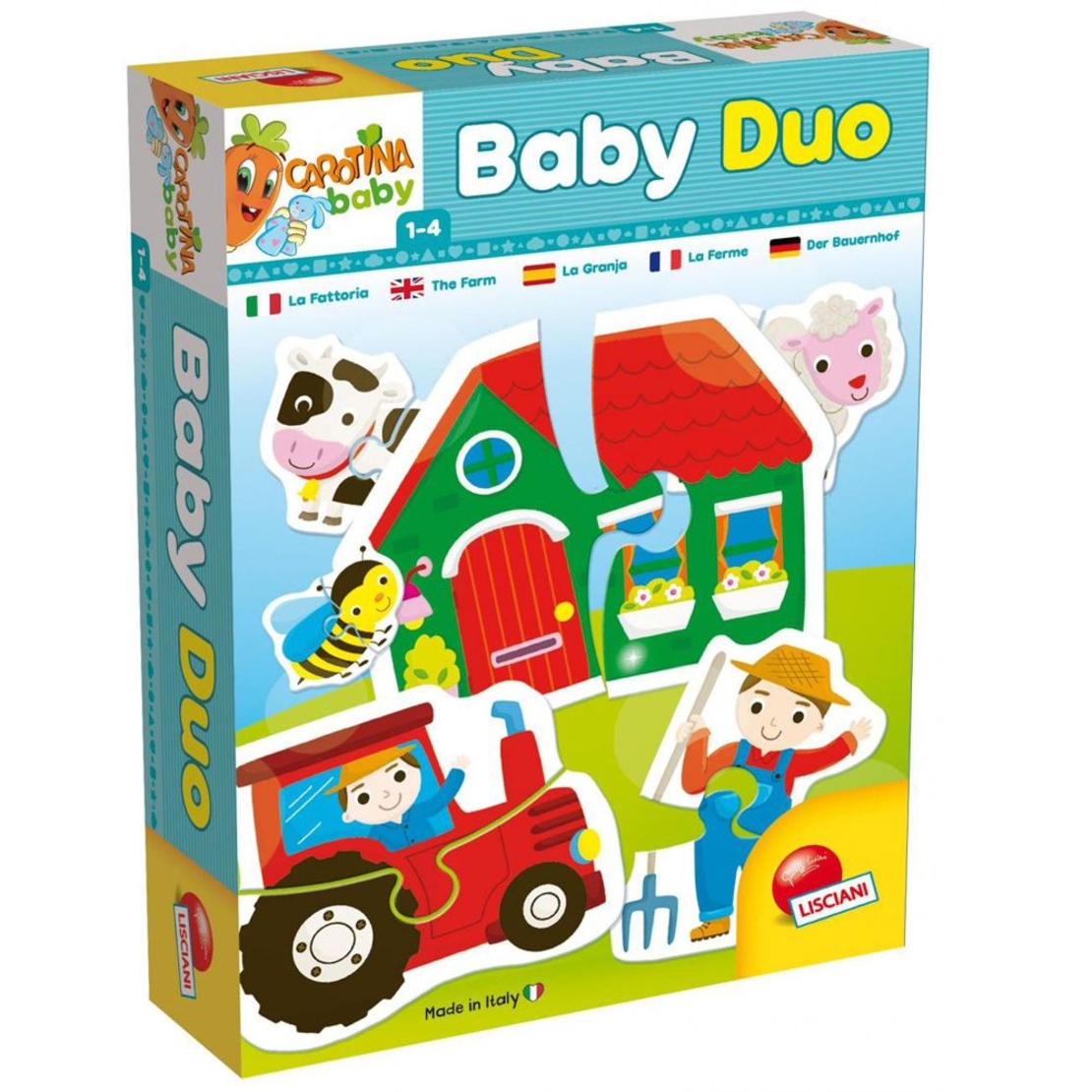 Бебешки пъзел Lisciani Фермата Carotina Baby 57825