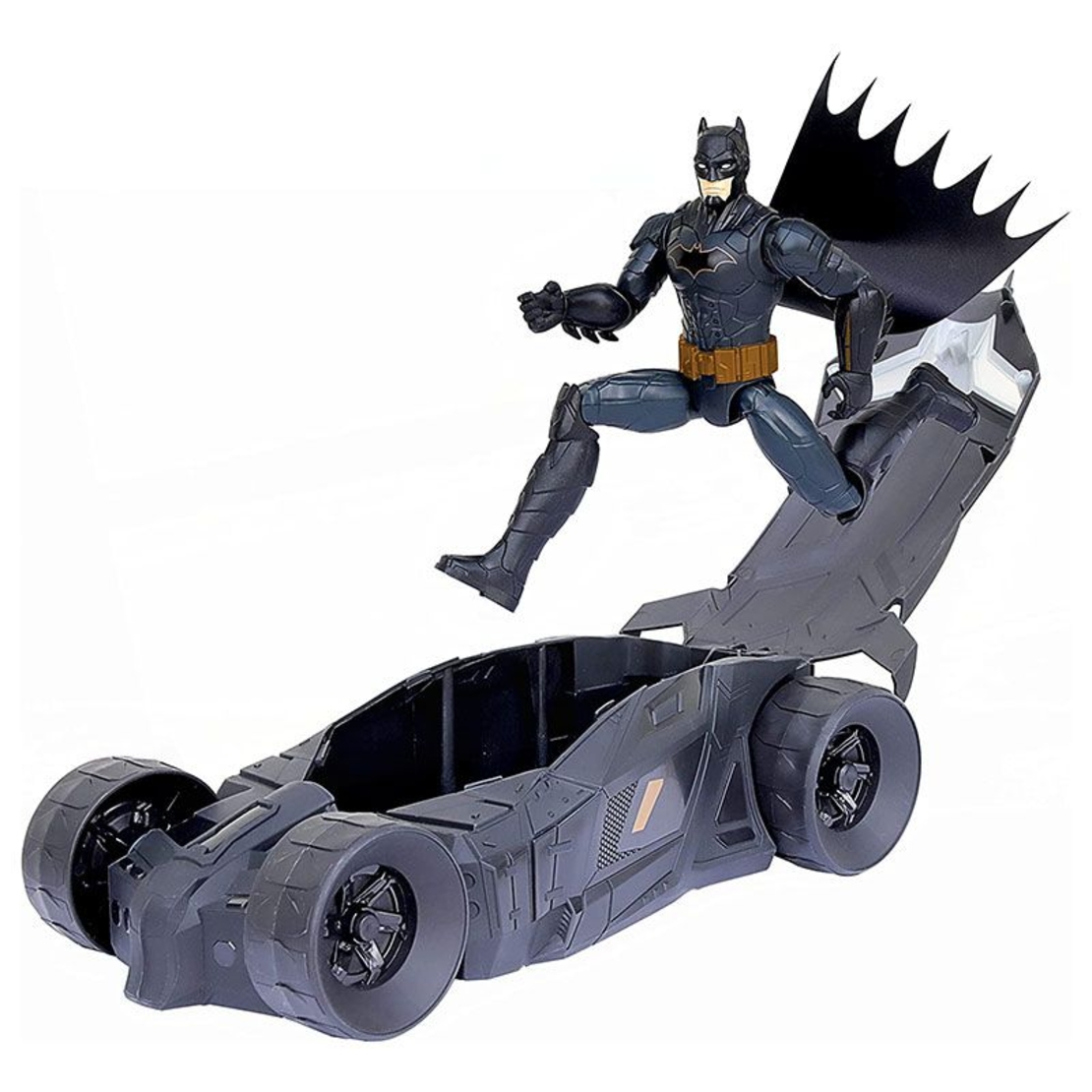 Игрален комплект Spin Master DC Comics Batman Батмобил с екшън фигура 30 см