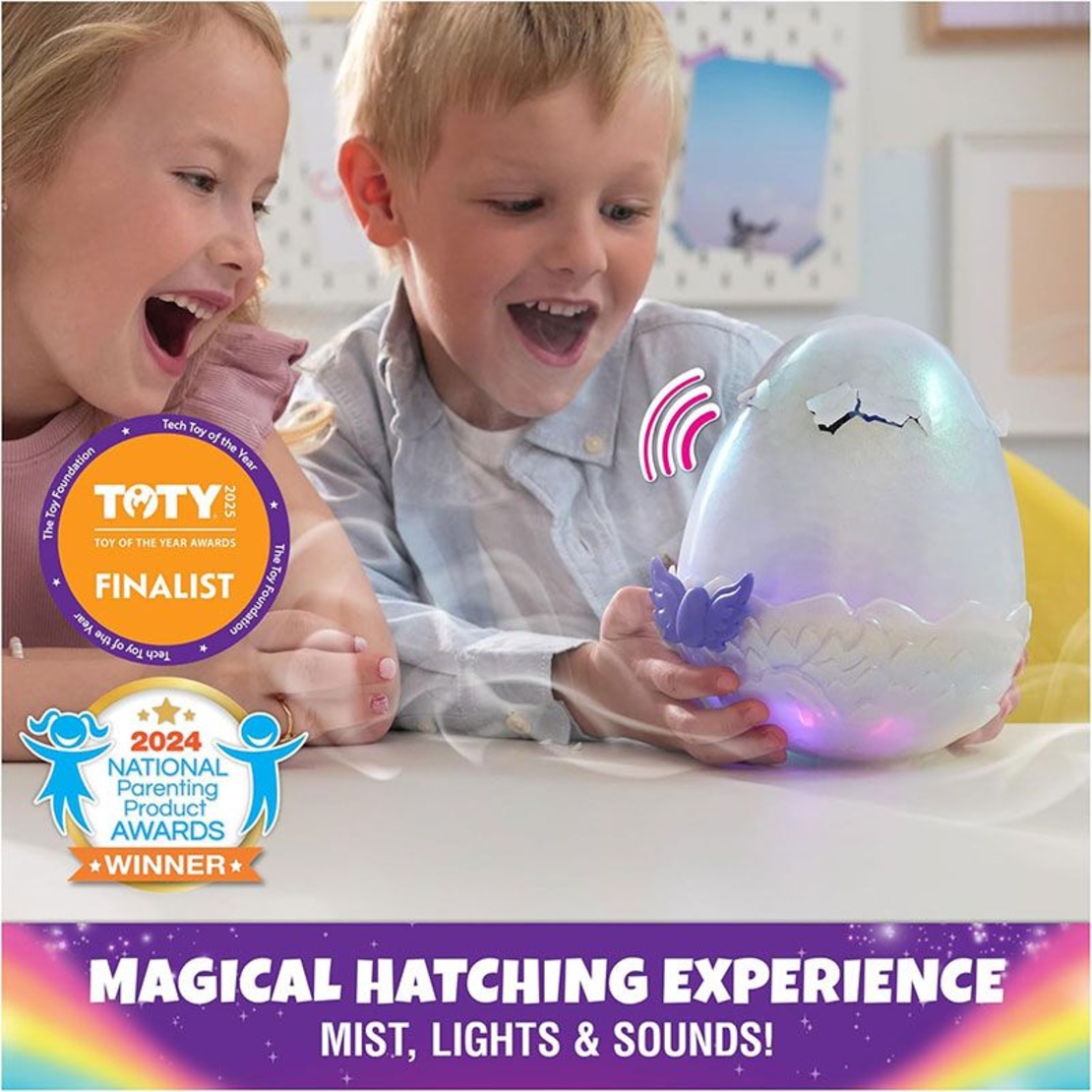Интерактивна играчка изненада в яйце Spin Master Hatchimals Alive Mystery Hatch Draggle, със светлини и звуци