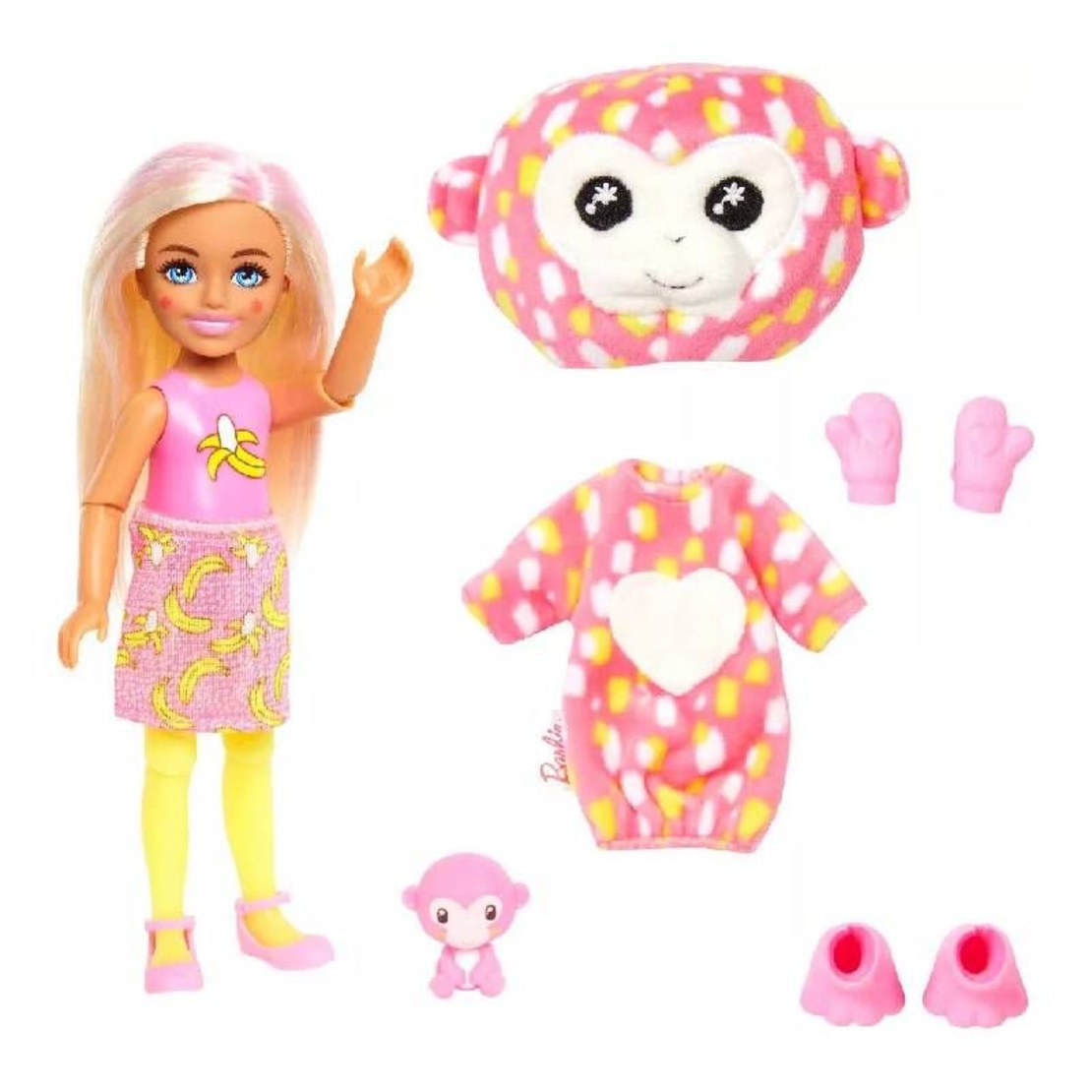 Кукла изненада Mattel Barbie Cutie Reveal Monkey, 7 изненади