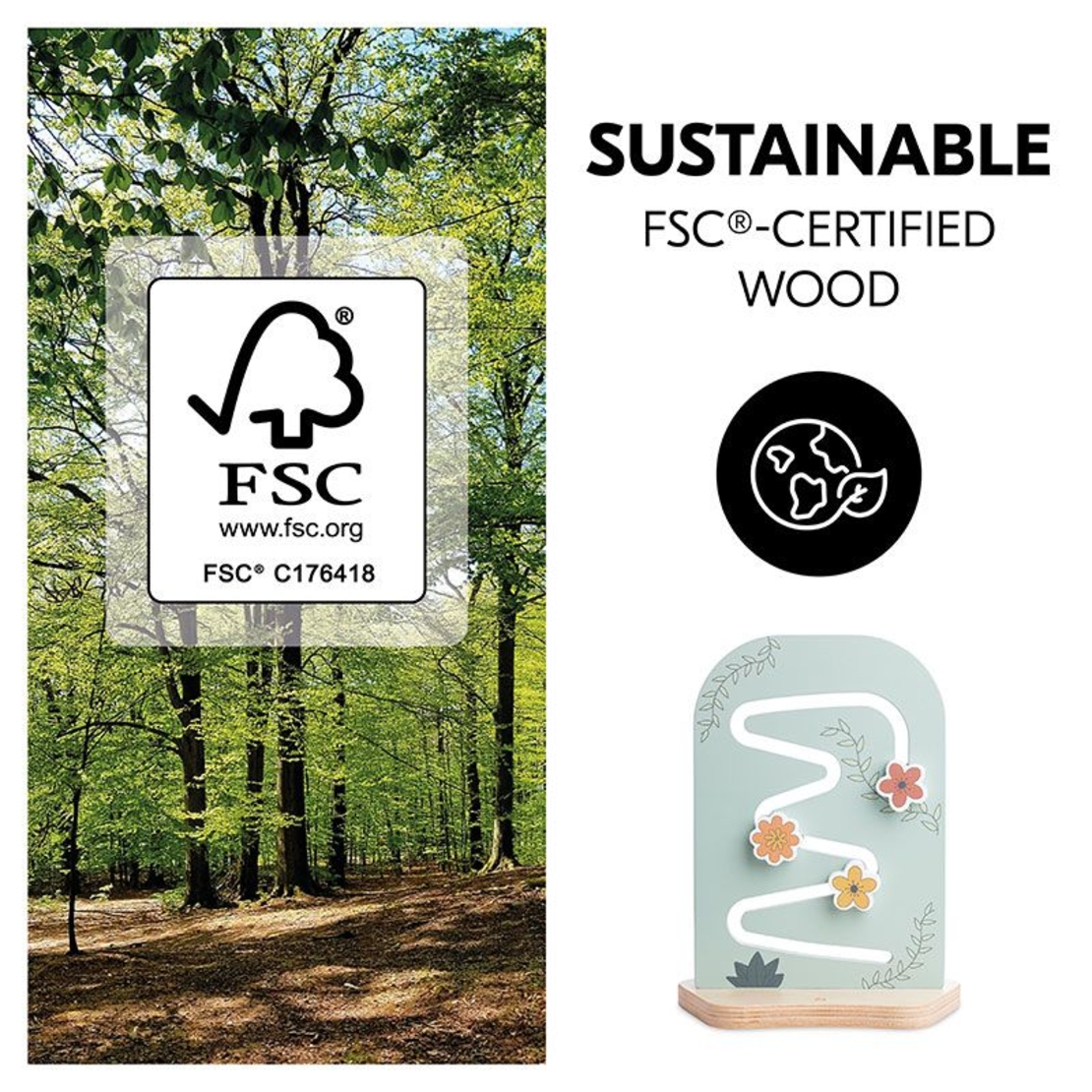 Дървена играчка Hauck Planting S Flowers