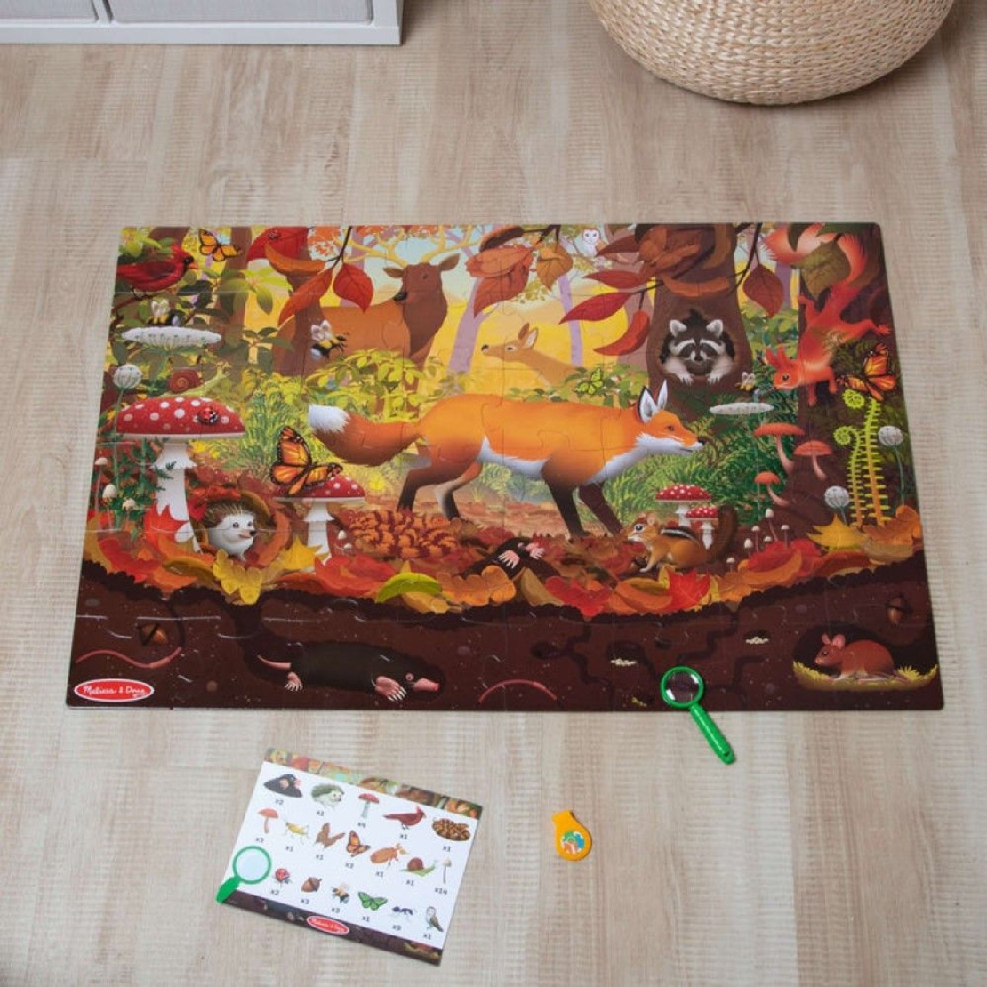 Двустранен пъзел Melissa and Doug с игра Потърси и Намери 48ч. 30833
