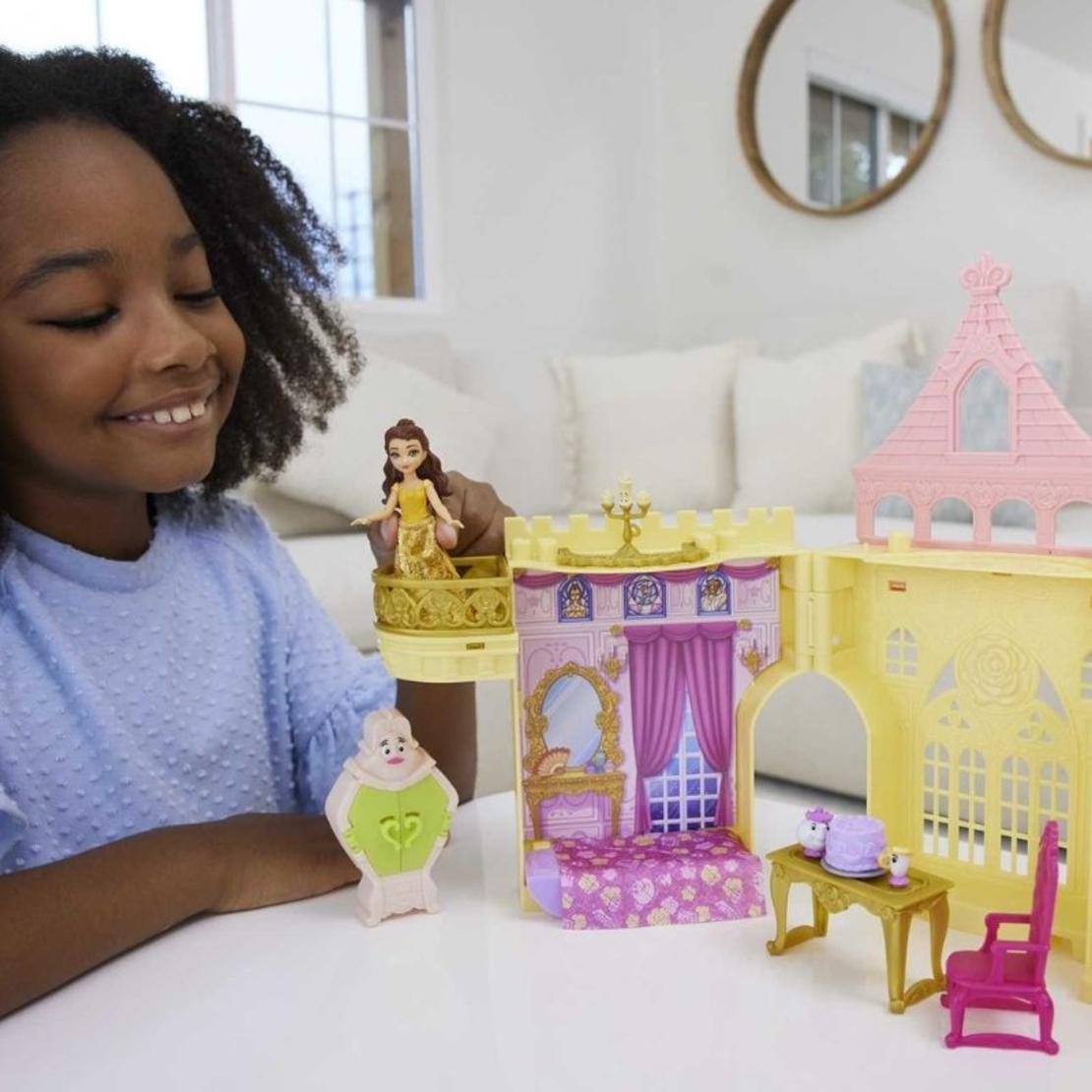 Игрален комплект Mattel Disney Замъкът на Бел с кукла