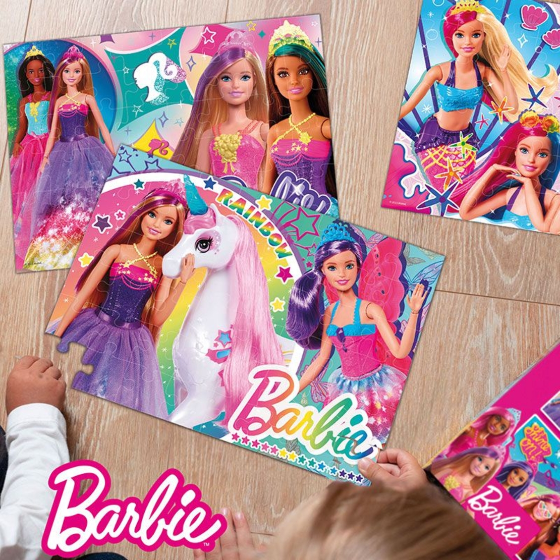 Детски пъзел Lisciani Maxifloor Barbie, 4 x 48 части