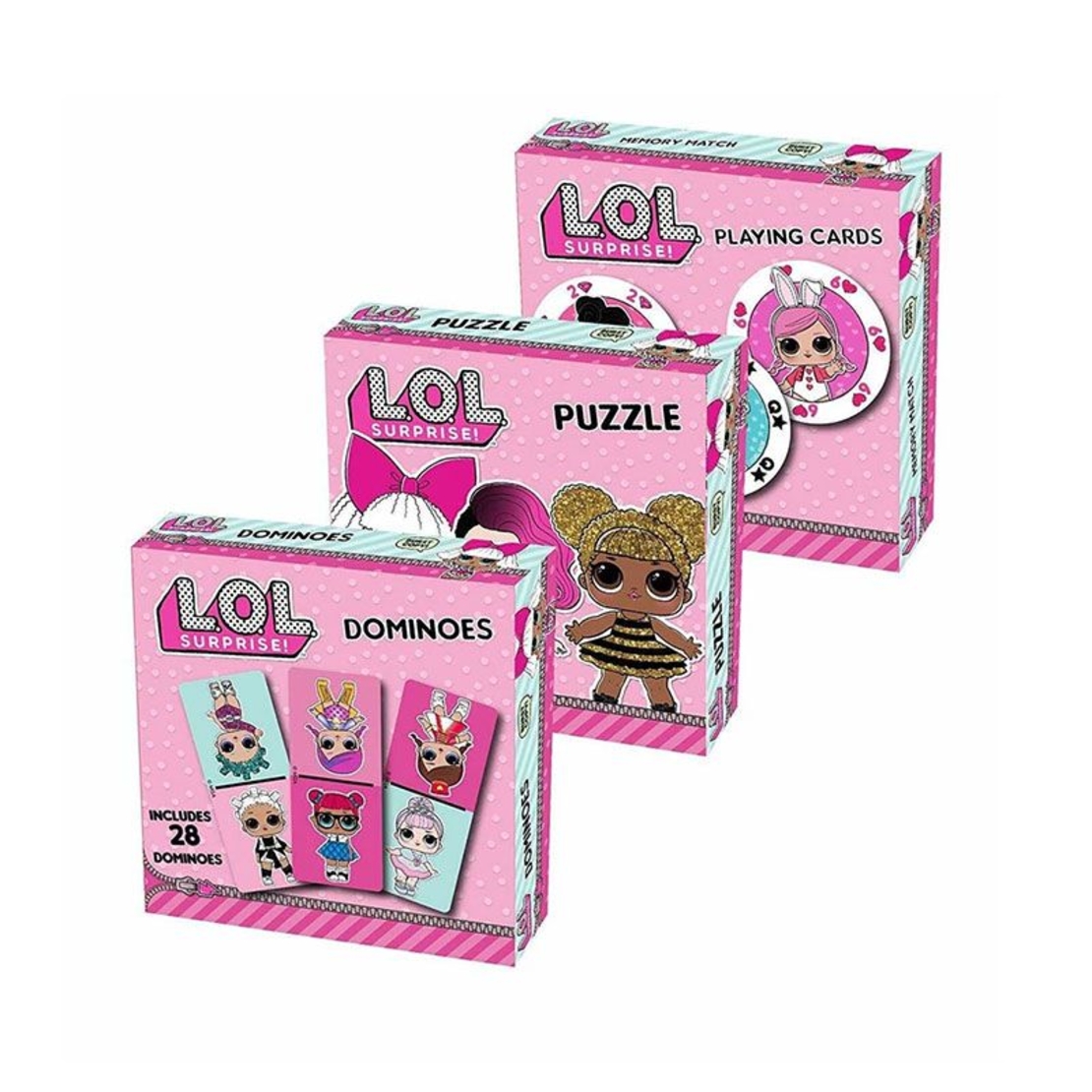 Комплект игри Spin Master L.O.L Surprise Домино, карти и пъзел