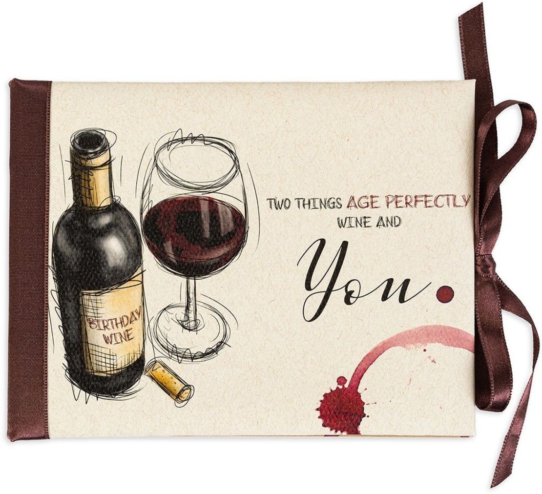 Луксозна картичка за рожден ден - Wine and you