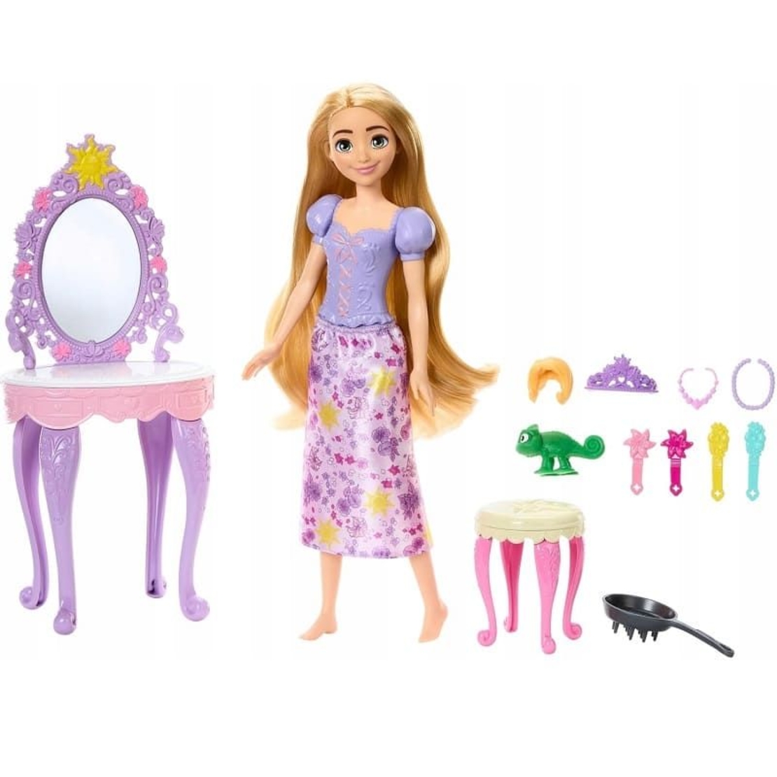 Кукла Mattel Disney Princess Rapunzel, с тоалетка и аксесоари