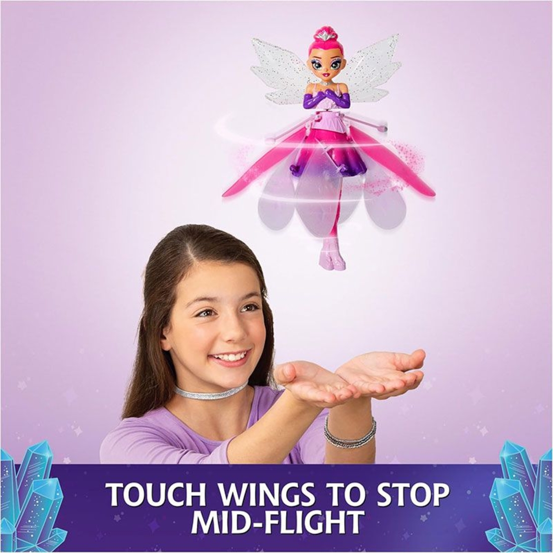 Интерактивна кукла летяща фея Spin Master Hatchimals Crystal Flyers