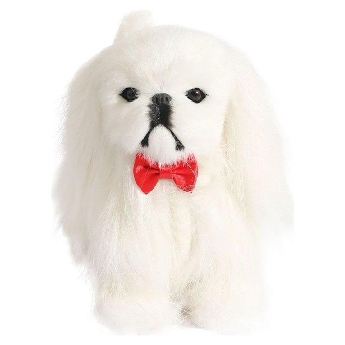 Интерактивна играчка Raya Toys ходещо лаещо куче пекинез, 18 см
