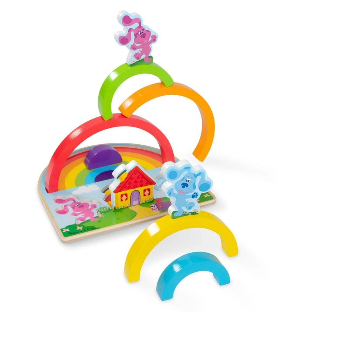 Дървен пъзел Melissa and Doug Blue's Clues & You! Дъга, 9 части, 33008