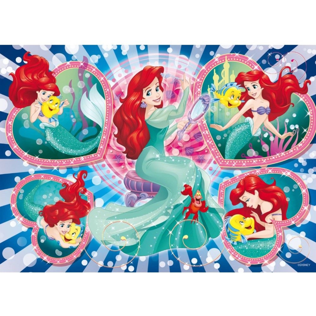 Двустранен пъзел Lisciani Disney Eco Puzzle Малката Русалка, 60 ч.