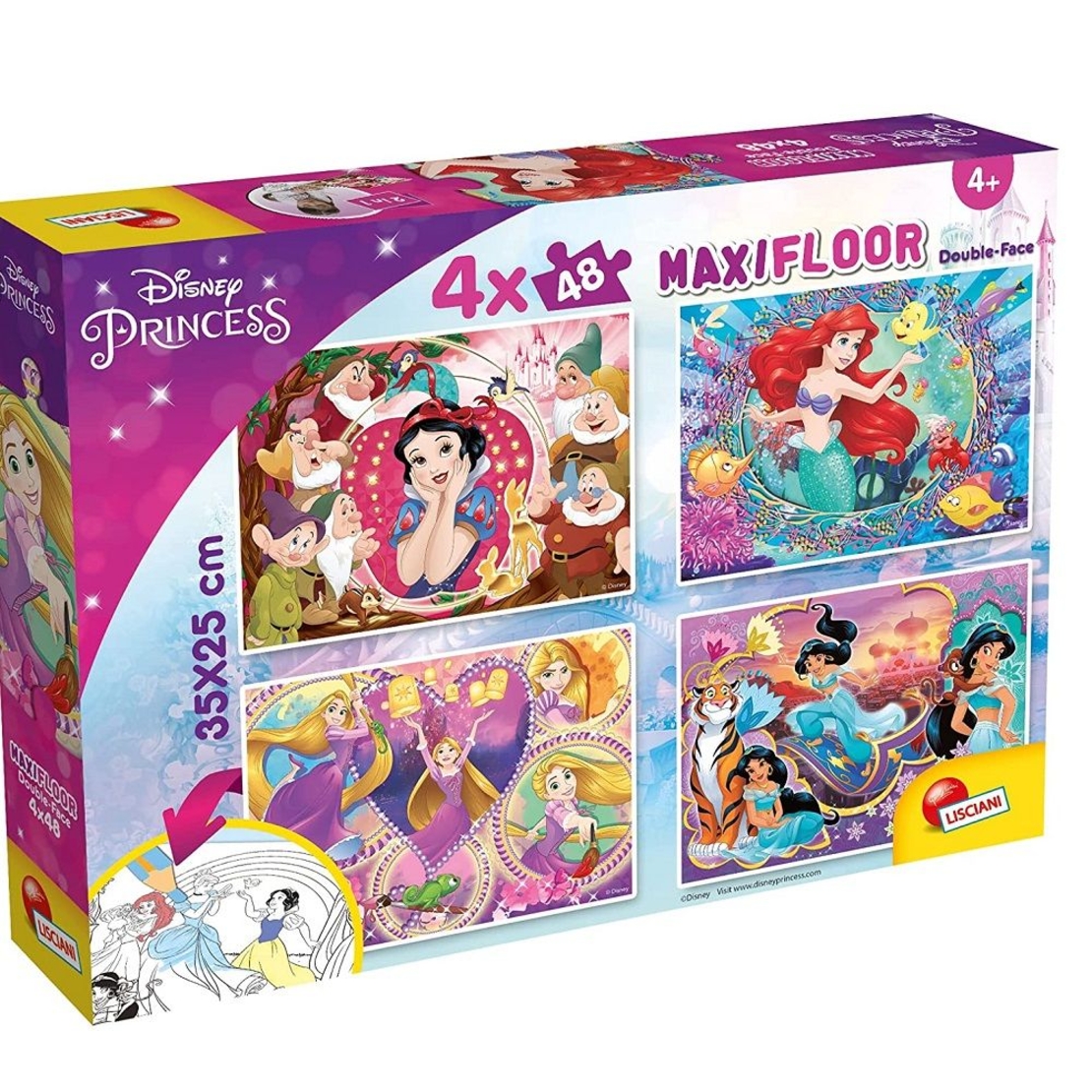Пъзел Lisciani MAXI FLOOR Disney Принцеси 4x48 ч.
