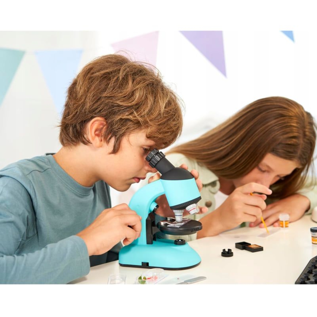 Детски микроскоп Kids Licensing Vision Kids, 360°, с LED светлина