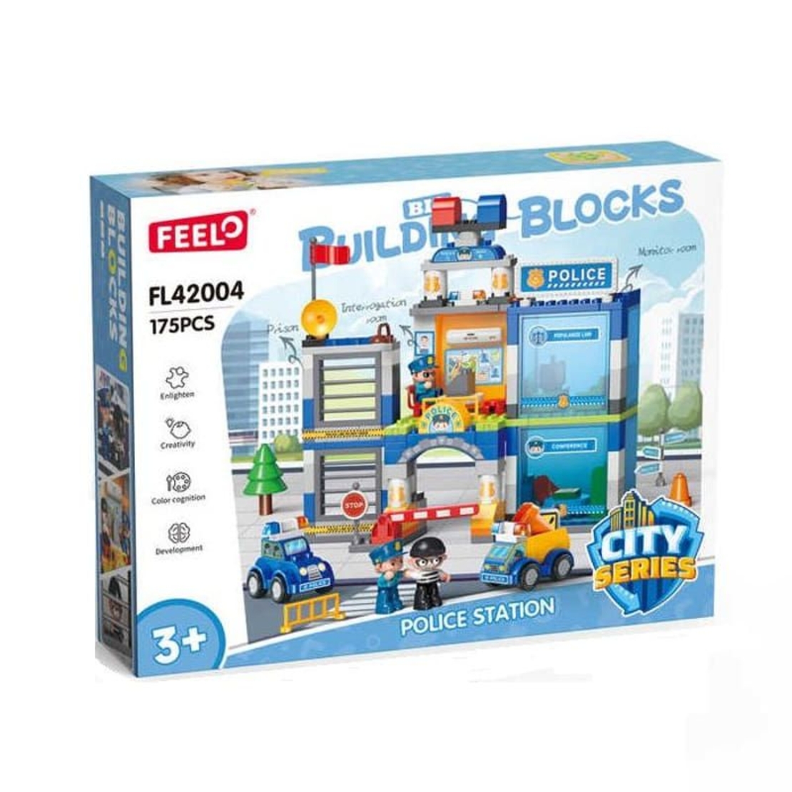 Kонструктор Feelo Полицейска станция, 175 ч.