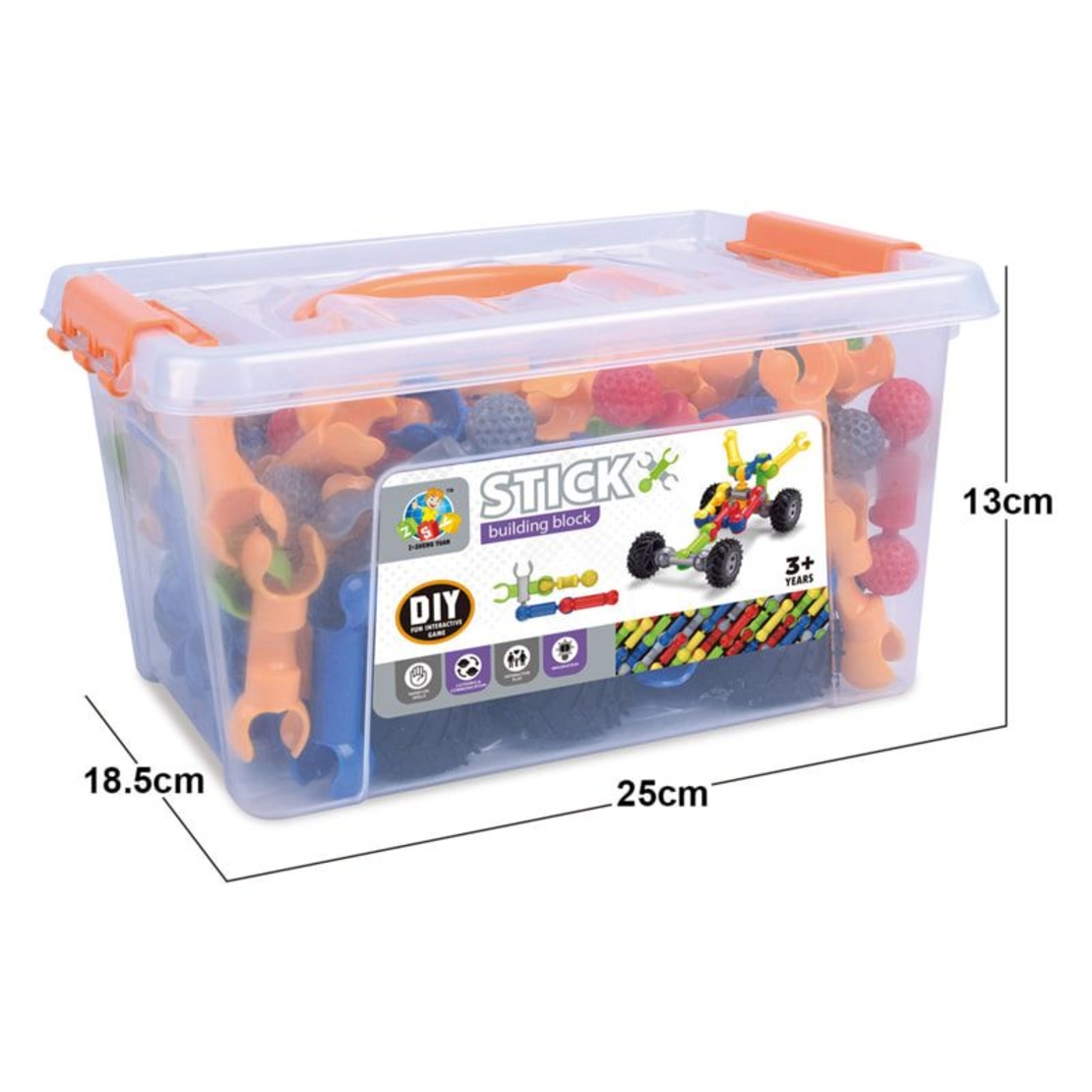 Конструктор в кутия Raya Toys Stick Building Blocks 115 ч.