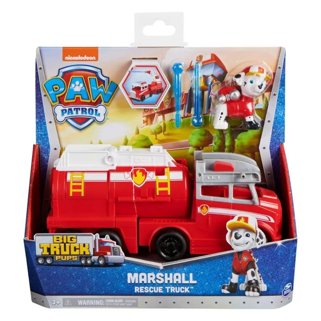 Игрален комплект Spin Master Paw Patrol Big Truck Pups фигура и трансформиращо превозно средство Marshall