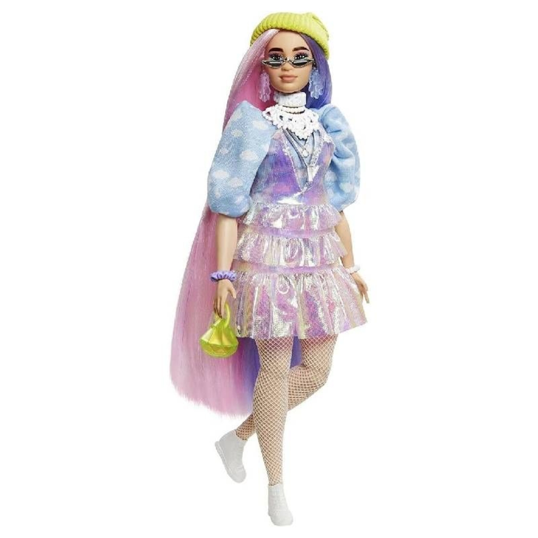 Кукла Mattel Barbie Extra с двуцветна коса и домашен любимец