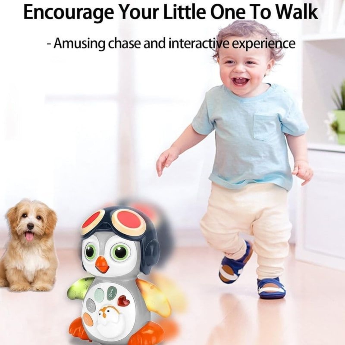 Бебешко интерактивно пингвинче Raya Toys Rocking Penguin, с музика и звуци