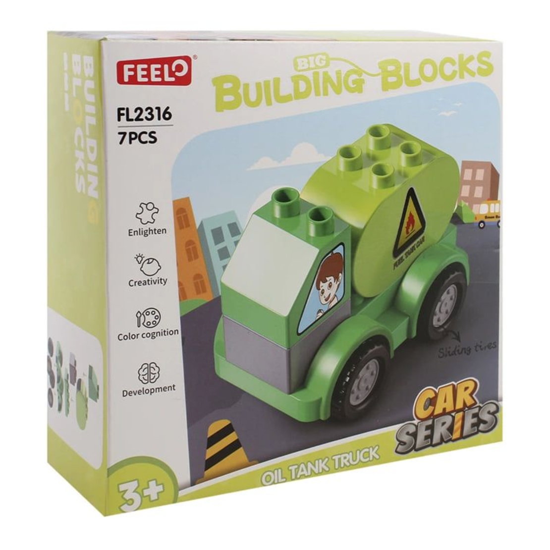Конструктор Feelo Car Series Oil Tank Truck, 7 ч.
